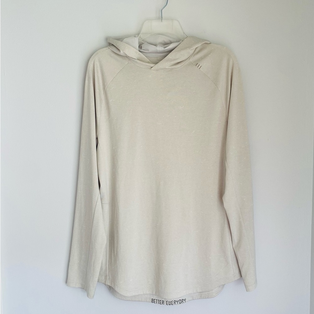 Lululemon Fresh Form Hoodie Men's Medium Gray  White Pullover